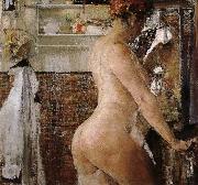 Nikolay Fechin Nude take a shower china oil painting artist
